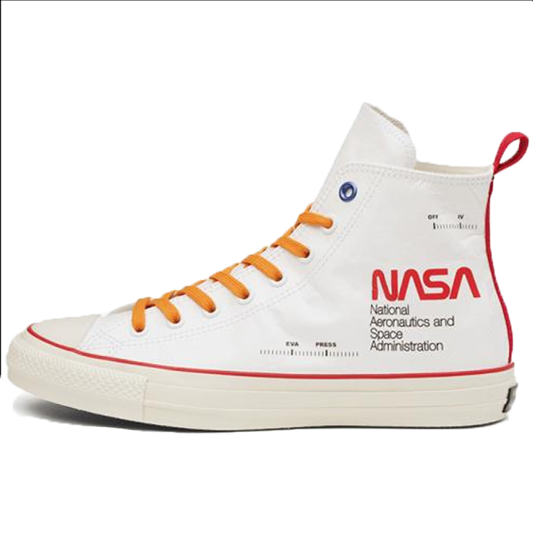 

Костюм космического назначения Chuck Taylor All Star 100 Hi NASA белый оранжевый Converse