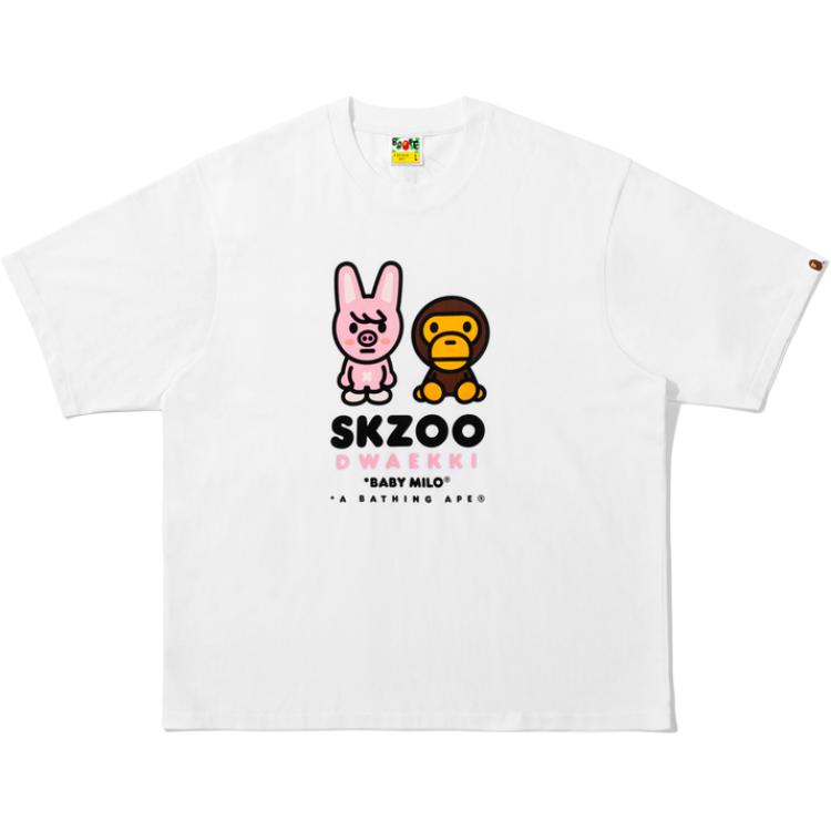 

Футболка Stray Kids FW25 Unisex A BATHING APE, белый