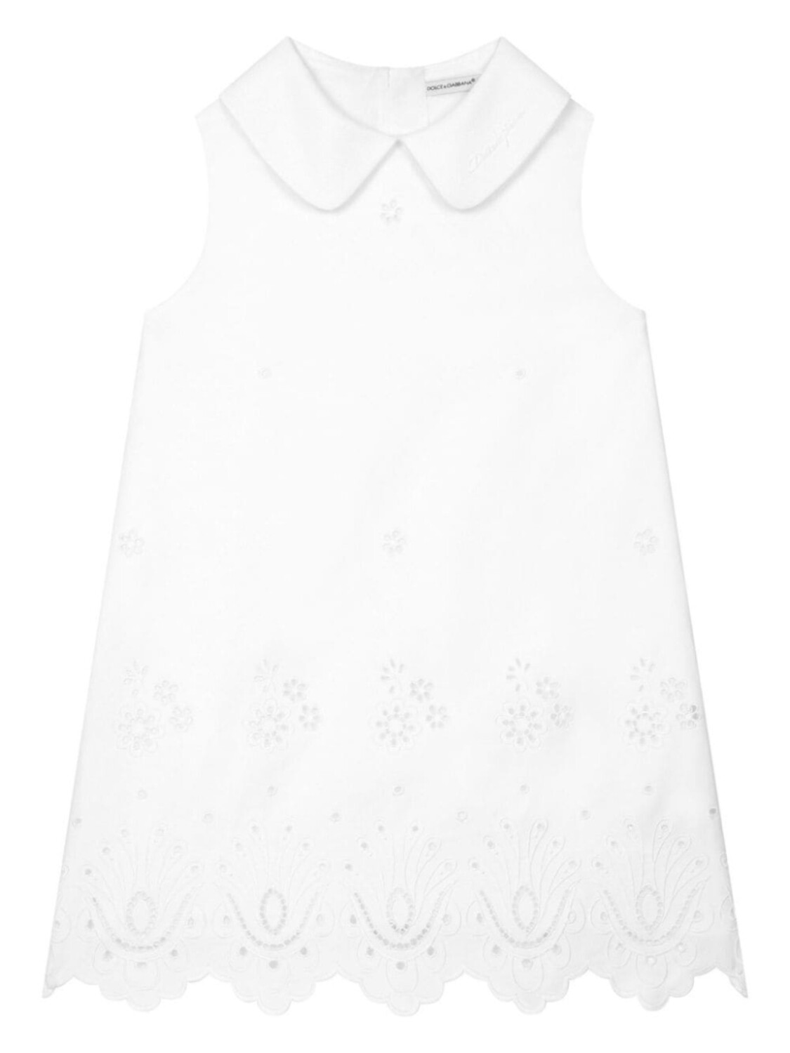 

Dolce & Gabbana Kids платье с английской вышивкой, белый