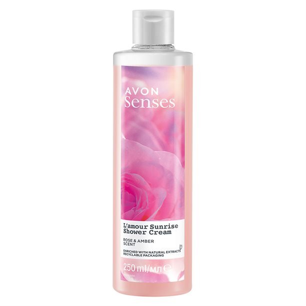 

Avon, L'amour Sunrise, Кремовый гель для душа, Rose Amber, 250 мл