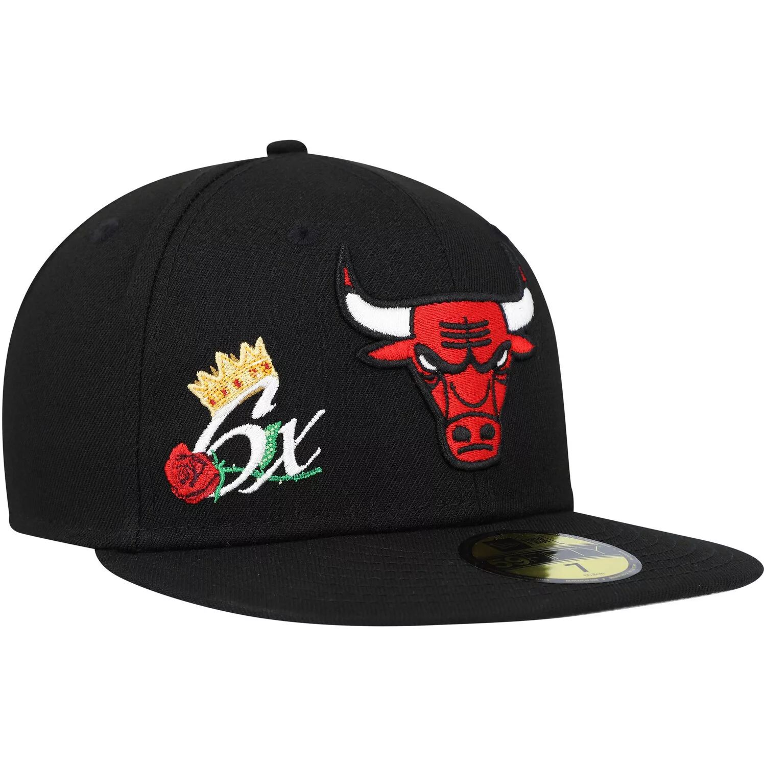 

Мужская облегающая шляпа New Era Black Chicago Bulls Crown Champs 59FIFTY