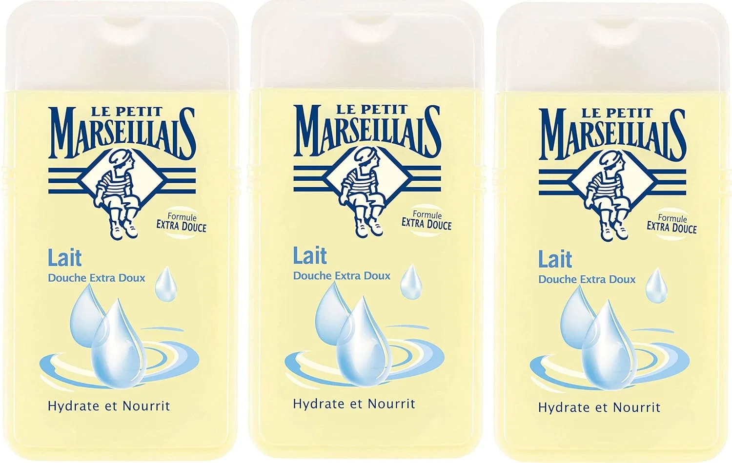 Гель для душа Le Petit Marseillais с молоком, 3 x 250 мл Le Petit Marseillais