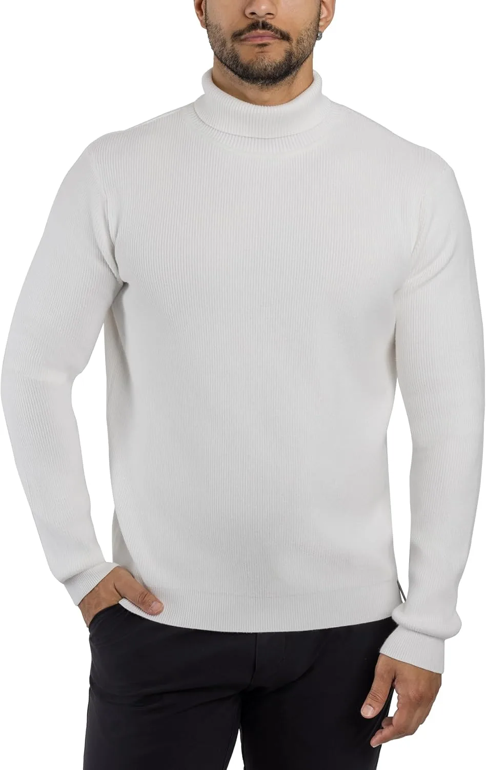 

Мужской свитер с ребристым воротником-стойкой, удобный SPRING + MERCER