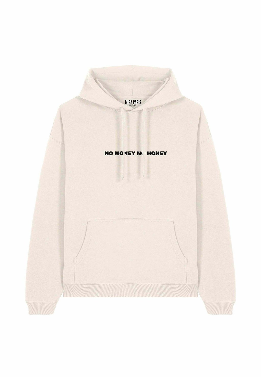 

Толстовка NO MONEY NO HONEY EMBROIDERY UNISEX OVERSIZE - Hoodie Mira Paris, кремовый