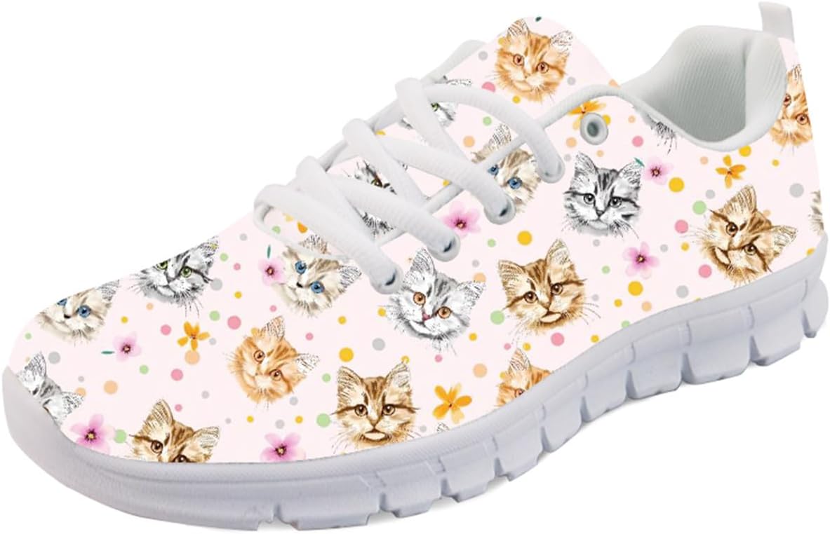 

Кроссовки Forchrinse Sunflower унисекс для бега, женские и мужские, мягкие для ходьбы и бега, повседневные, для спортзала, спортивные, Cat