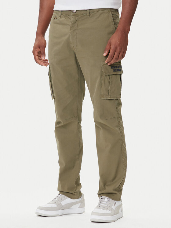 

Брюки из ткани regular fit 252PA1329UCT0244 Aeronautica Militare, зелёный