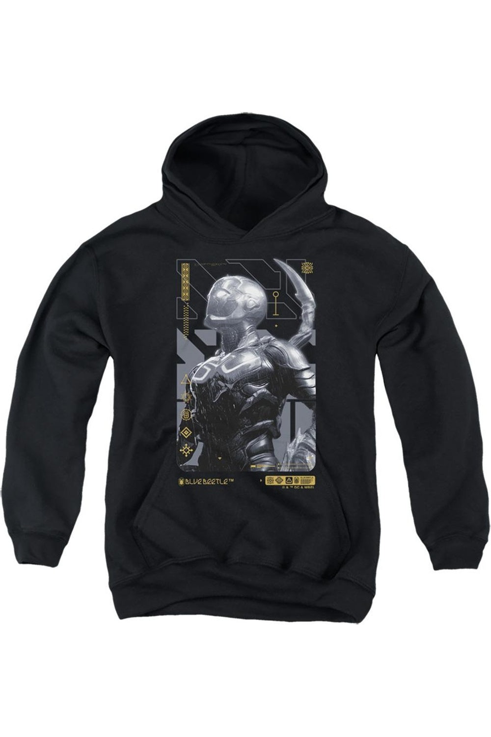 

Толстовка с капюшоном Blue Beetle (2023) с принтом жука Gildan