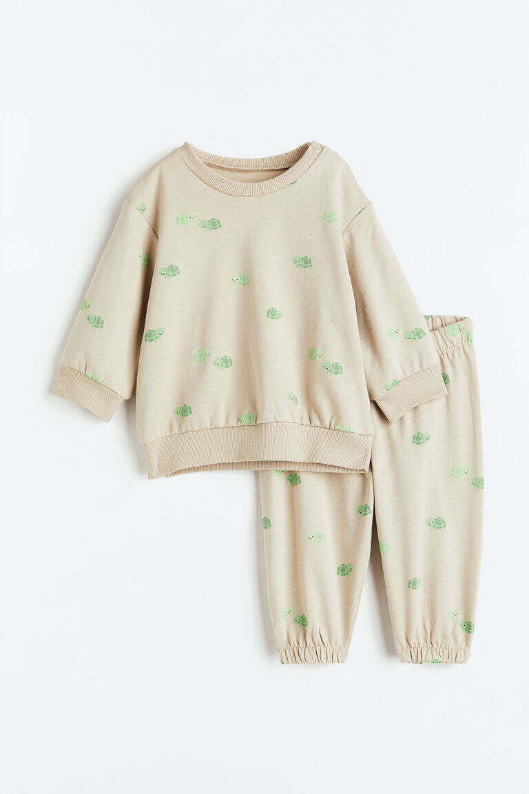 

Комплект из двух толстовок H&M, бежевый