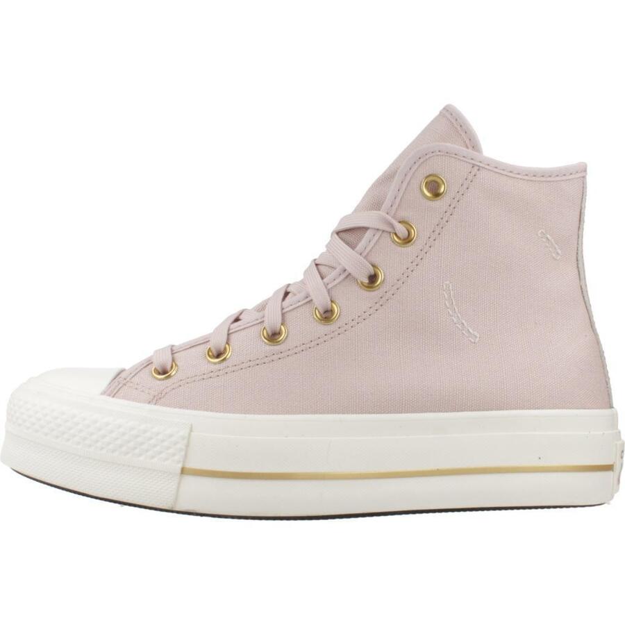 Кеды Converse модель Chuck Taylor All Star Lift Hi Flush цвет розовый — фото 2