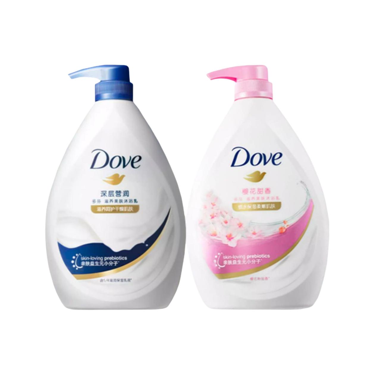 

Средство для душа ароматизированное очищающее cherry blossom 730g+730g+730g Dove