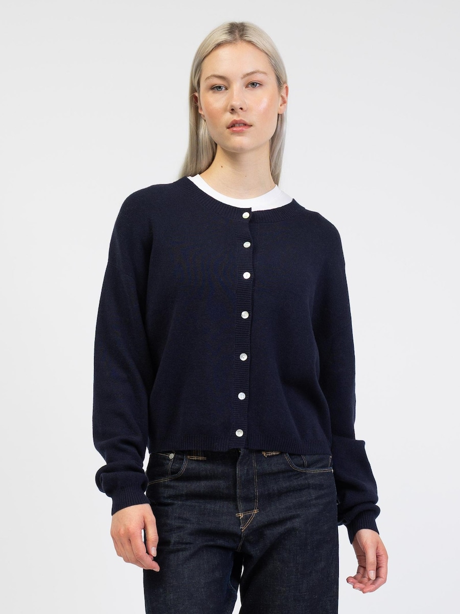 

Вязаный кардиган BROKE + SCHÖN, темно-синий