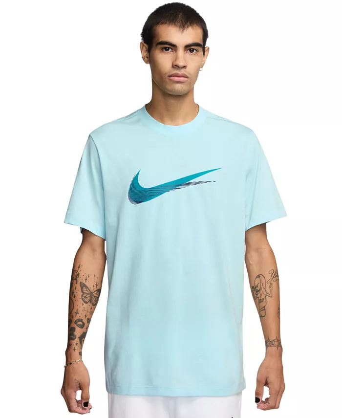 

Спортивная футболка с коротким рукавом и логотипом, мужская Nike, синий