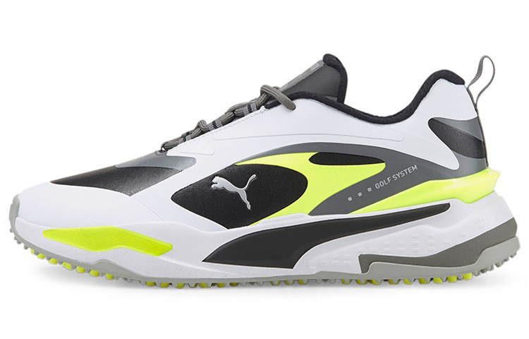 

PUMA Гольф серия Gs-Fast устойчивые к истиранию низкие гольф туфли мужские белый серый желтый