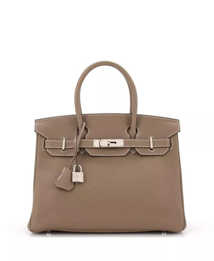 

Сумка Birkin 30 серая Togo с палладиевой фурнитурой Pre-Owned HERMÉS, серый