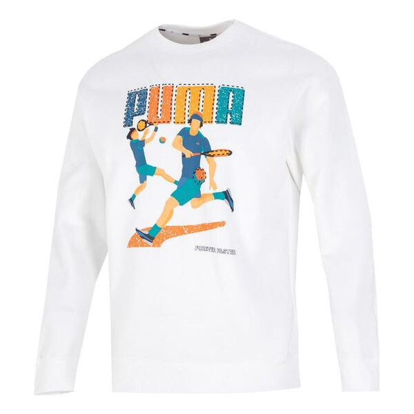 

Футболка tennis club graphic long sleeve tee 'white' Puma, белый