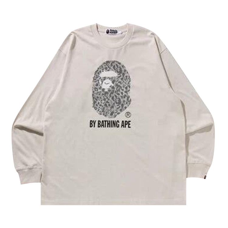 

Футболка BAPE Wild Leopard Pattern Relaxed Fit Long-Sleeve Tee, Ivory