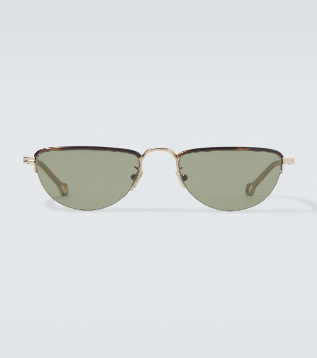 

Солнцезащитные очки Browline Giorgio Armani, Gold Green