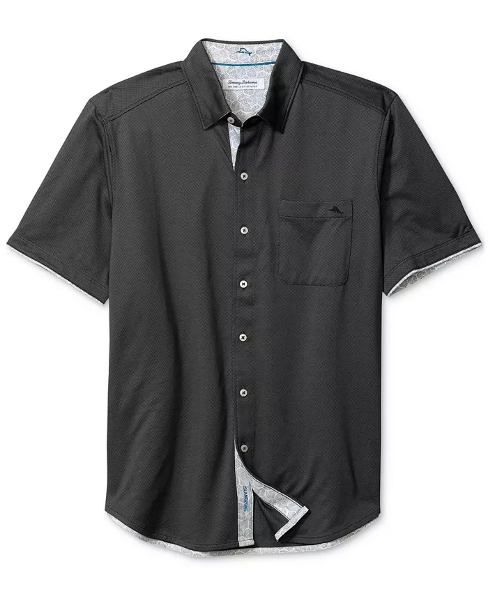 

Мужская рубашка San Lucio с фактурной тканью Tommy Bahama, серый