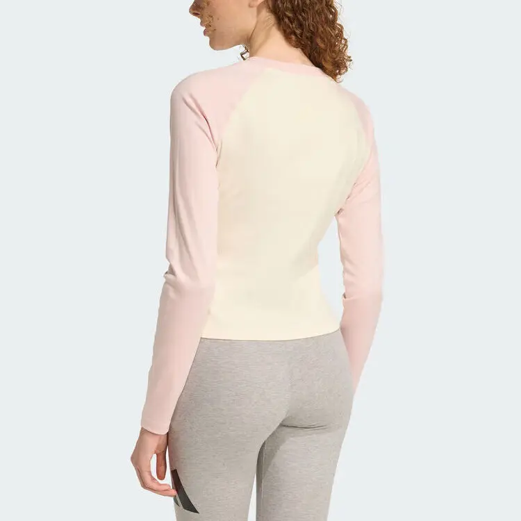Adidas Футболка женская white/pink — фото 4