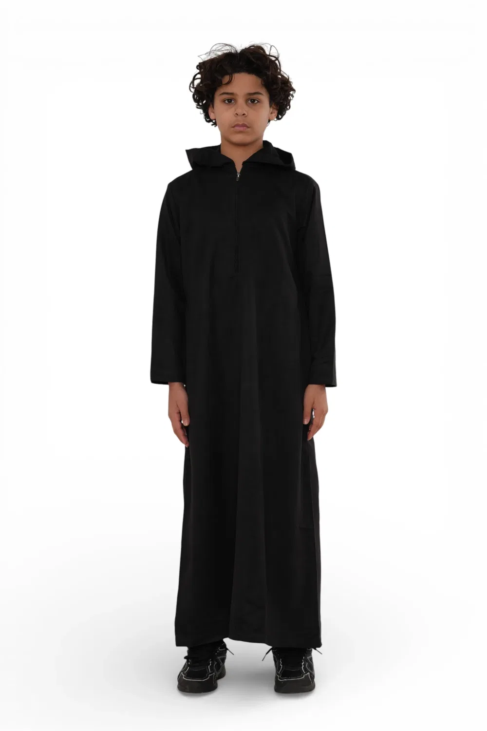 Arabic Thobes Детская толстовка с капюшоном для мальчиков, черная марокканская джубба, рамадан, будка для Рамадана - K-HM12