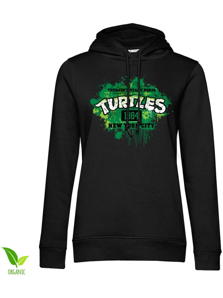 

Teenage Mutant Ninja Turtles Худи "Turtles Graffiti Splash Girly Hoodie" черного цвета