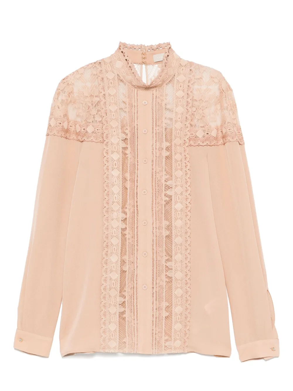 

Рубашка со шнуровкой Elie Saab, нейтральный