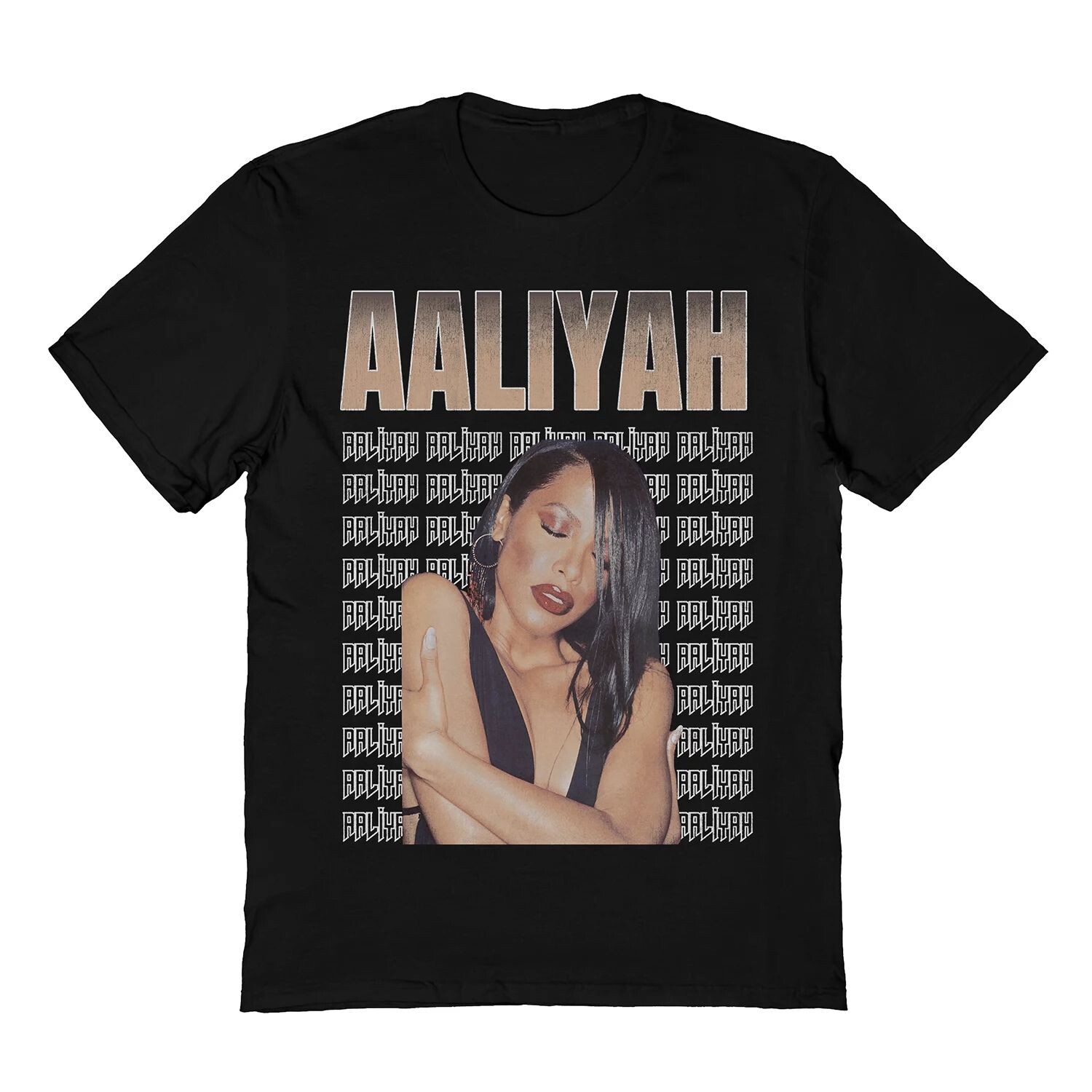 

Мужская футболка с повторяющимся узором Aaliyah Aaliyah Licensed Character