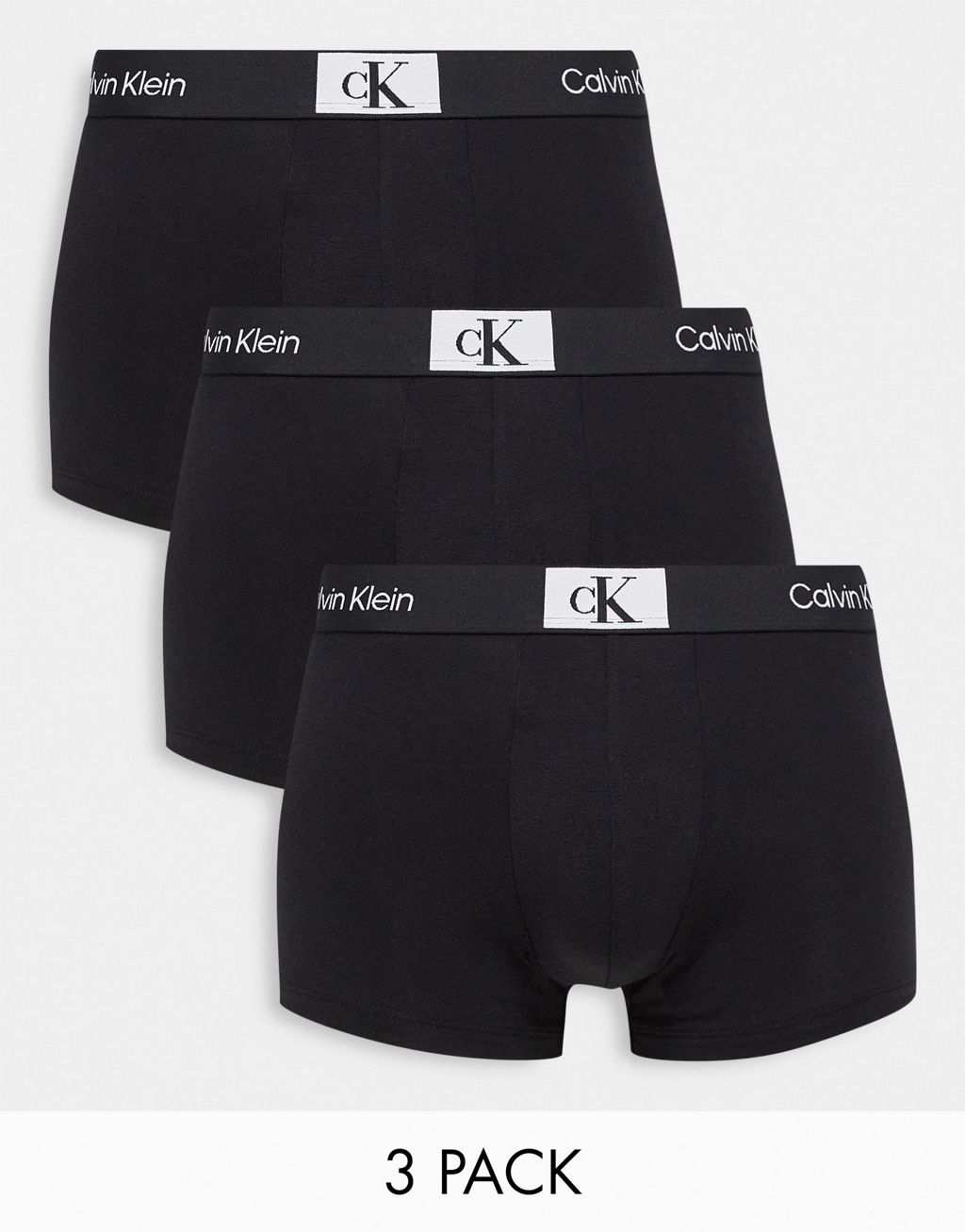 

Черные хлопковые плавки из трех штук Calvin Klein CK 96