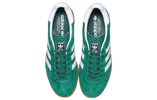 Кроссовки газель домашняя обувь Adidas, зеленый — фото 4