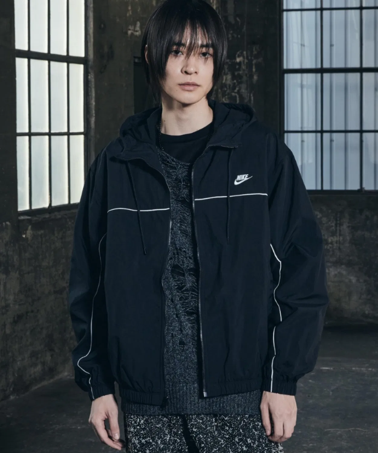 Куртка мужская Nike Club Hooded Jacket, чёрная