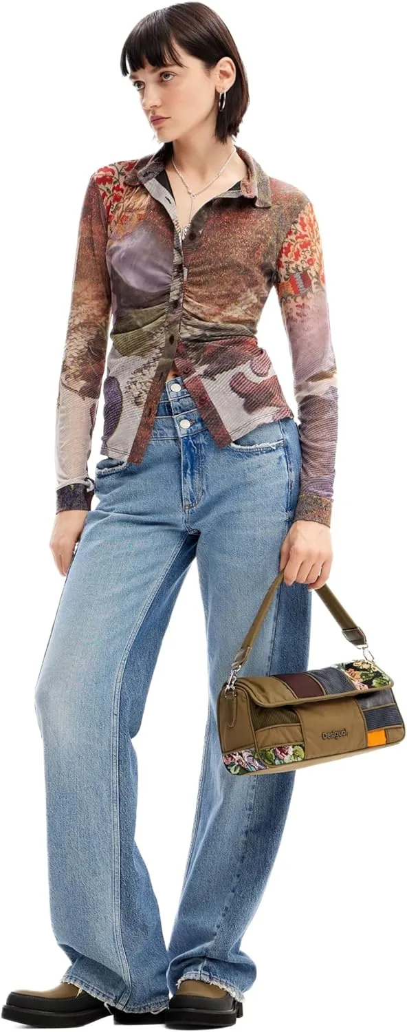 

Desigual Женская Футболка с Длинным Рукавом