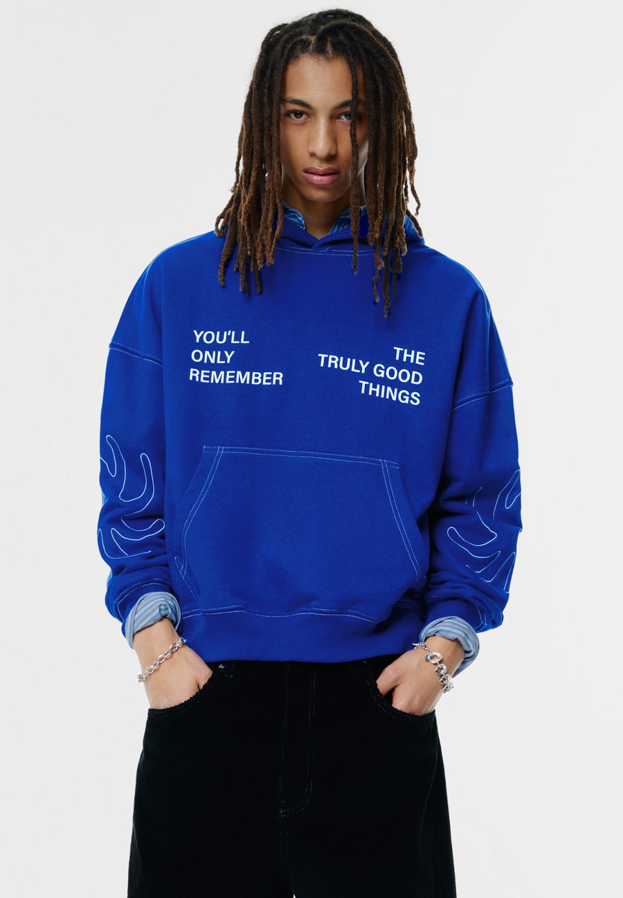 

Худи PULL&BEAR WITH CONTRAST SEAMS , Royal Blue