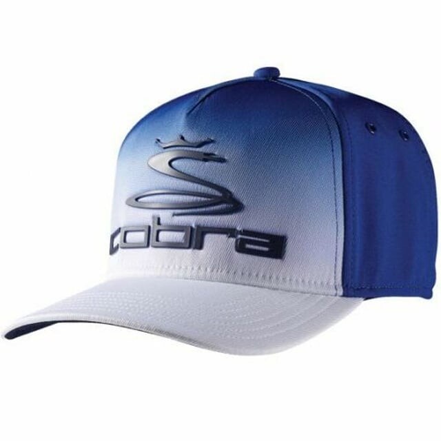 

Белая мужская кепка для гольфа King Pro Tour Fade Rickie Fowler Регулируемая E белая 909200 02 Cobra, синий