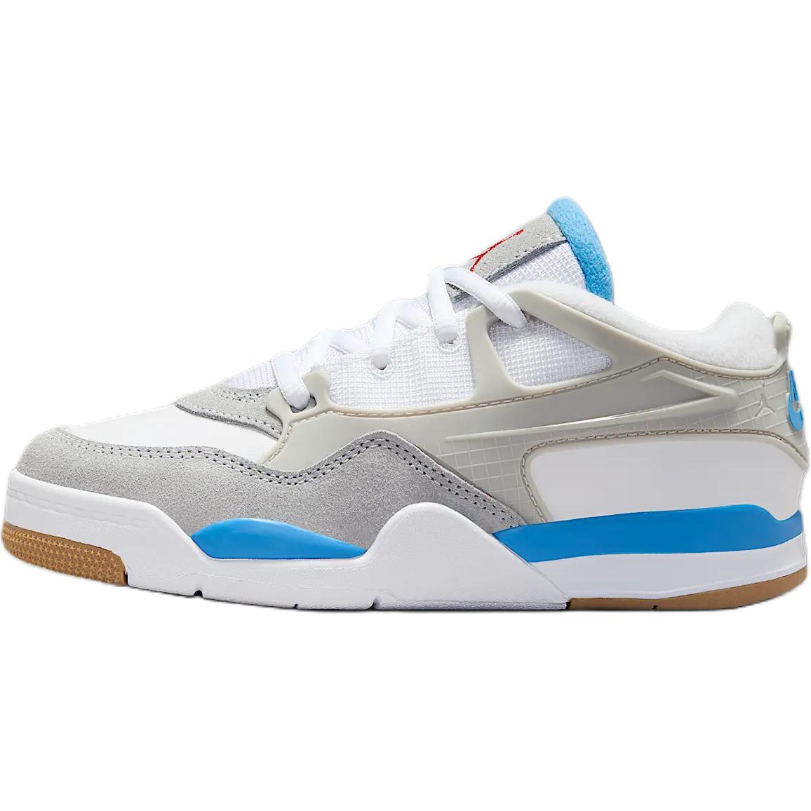 

Jordan Air 4 амортизация, износостойкие низкие кеды White Kids'