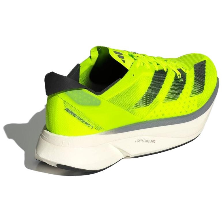 Кроссовки Adizero Adios Pro 3 мужские низкие зеленые/черные Adidas — фото 4