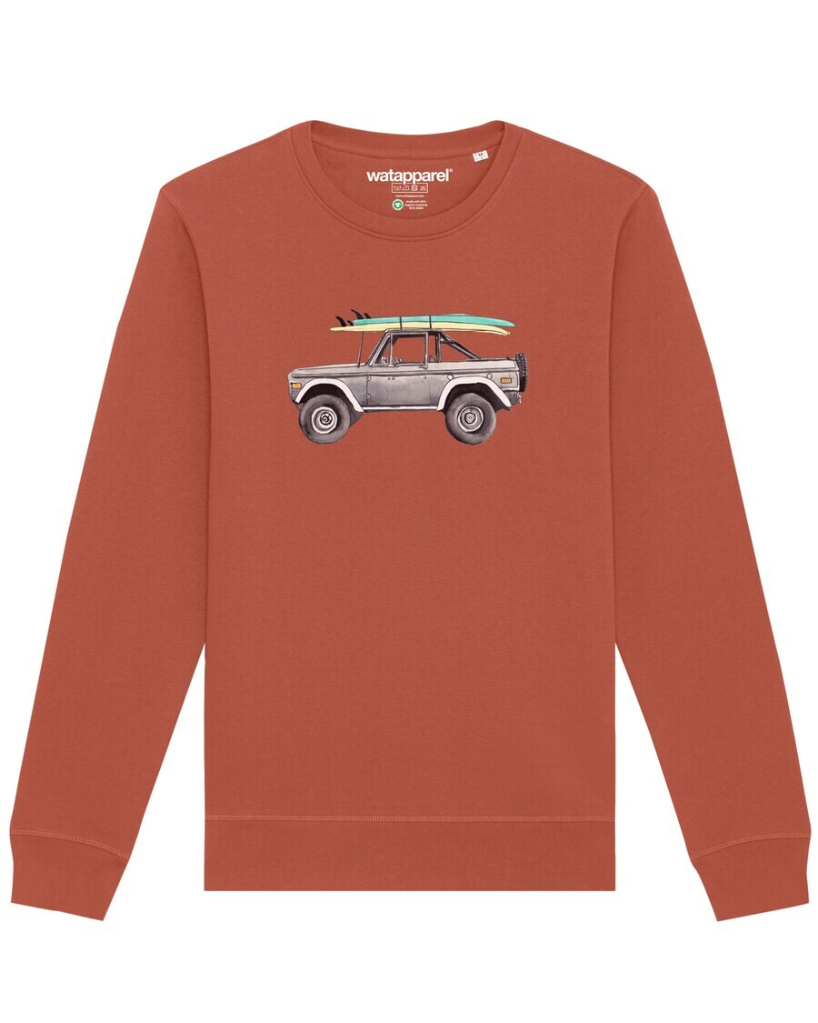 

Свитер Watapparel Sweatshirt Surf Pickup, цвет auburn/light brown