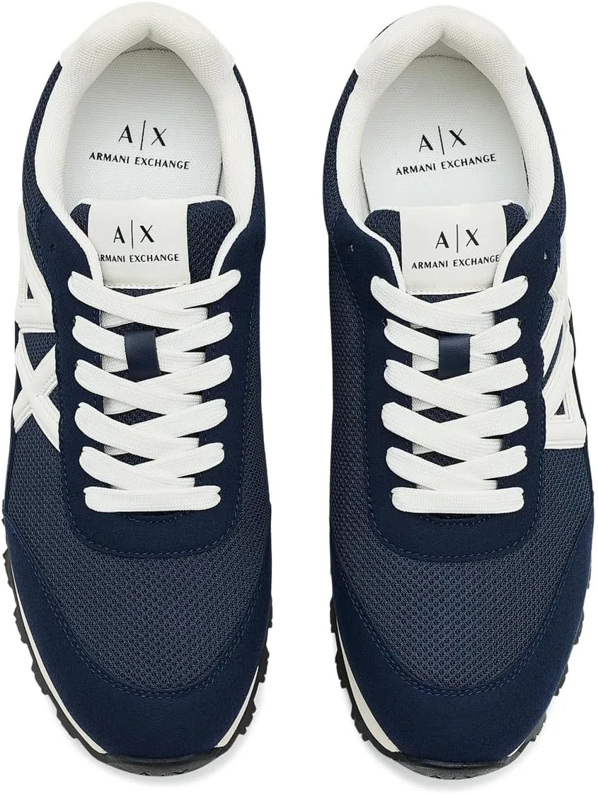 Кроссовки Armani Exchange Essential Drop Mesh Details для мужчин, темно-синий — фото 2
