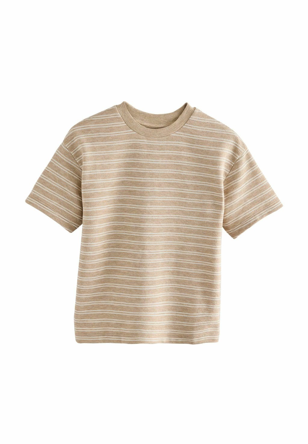 

Футболка с принтом SHORT SLEEVE TEXTURED STRIPE Next, бежевый