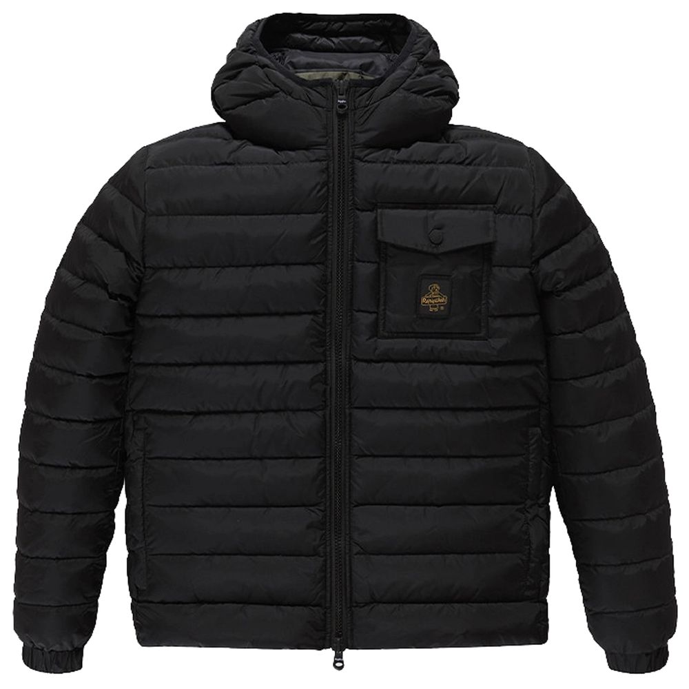 

Черная нейлоновая мужская куртка Refrigiwear