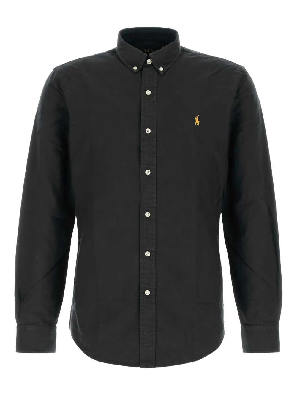 

Хлопковая рубашка POLO RALPH LAUREN, черный