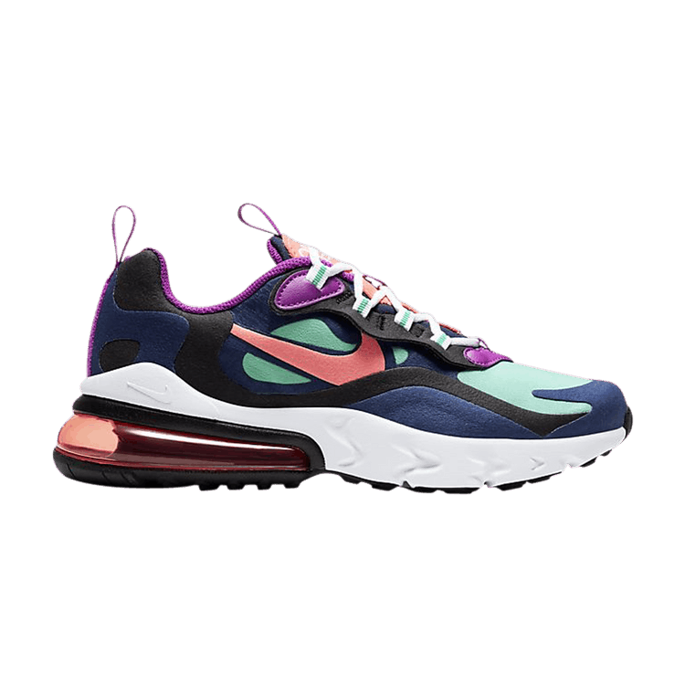 

Кроссовки Nike Air Max 270 React GS 'Kinetic Green Blue Ember', разноцветный