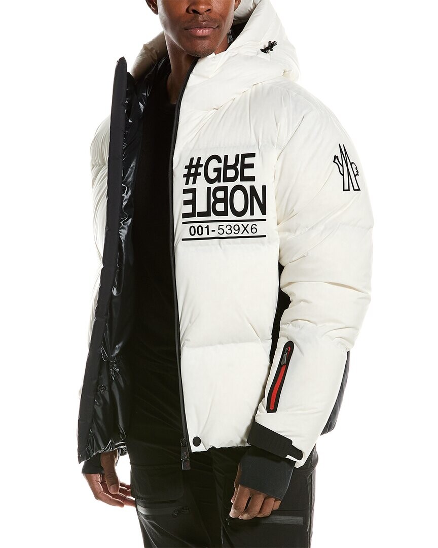 

Moncler Grenoble Пуховик-пуховик, белый