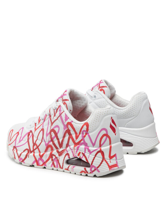 Кроссовки Uno Spread The Love 155507/WRPK Skechers, розовый/красный/белый — фото 3