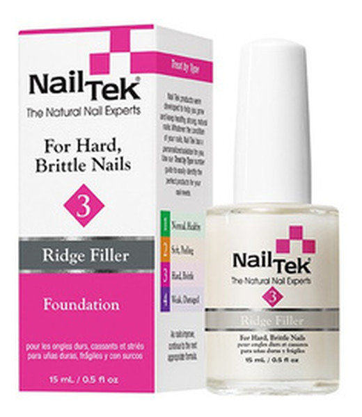 

Nail Tek, Foundation III, базовый кондиционер для твердых, ломких ногтей, 15 мл