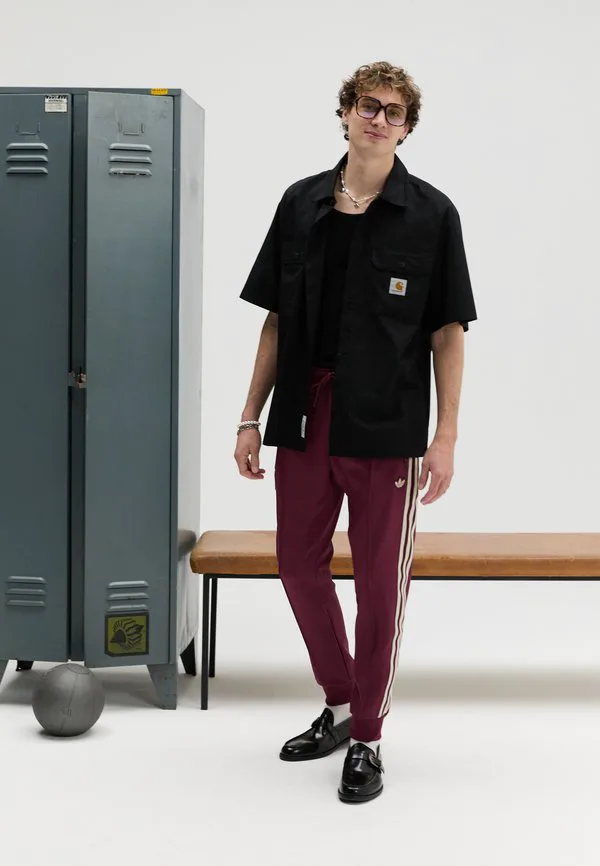 Спортивные штаны ajax icon, клубная одежда Adidas Originals, Victory Crimson — фото 2