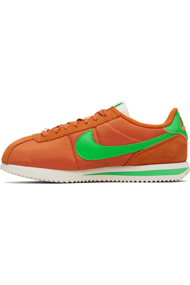Nike Оранжевые текстильные кроссовки Cortez — фото 3