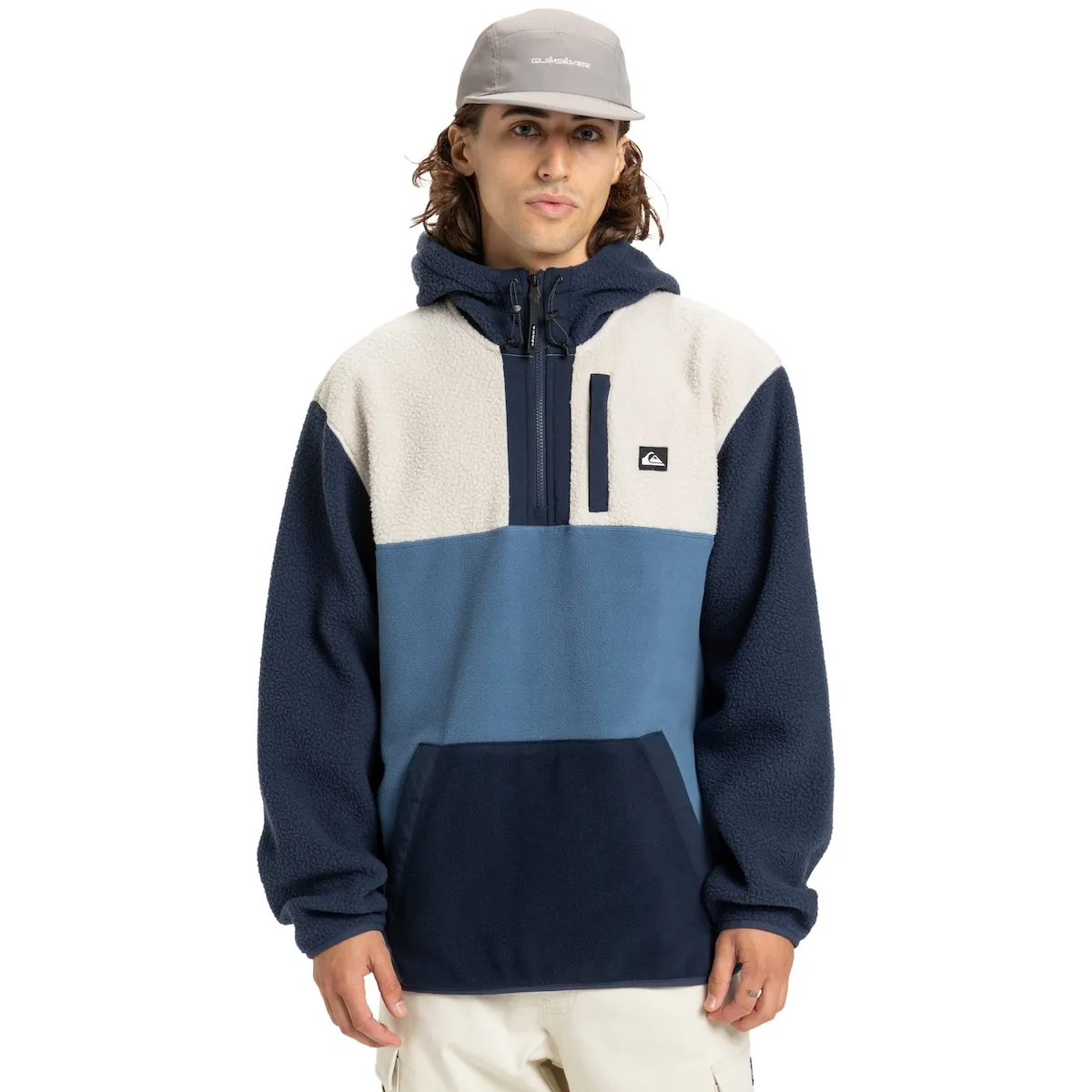 

Мужская флисовая куртка Ocean View Mix Up Quiksilver, синий