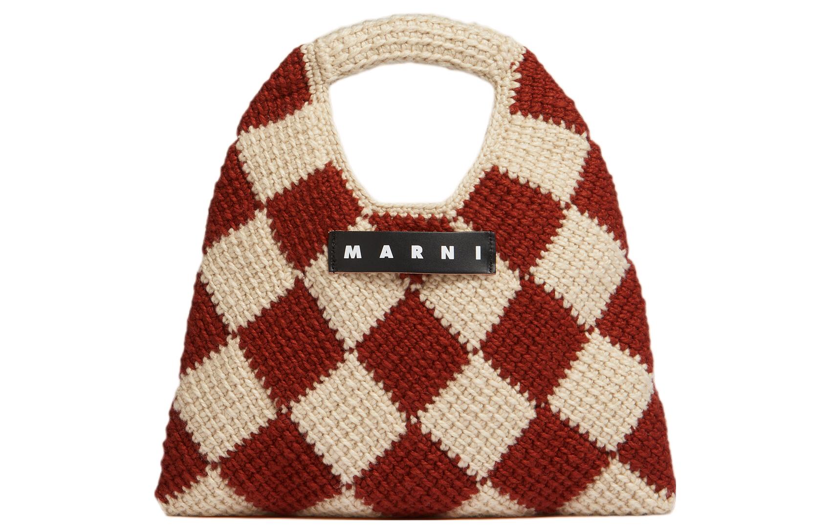 

Сумка-корзина из акрилового трикотажа, мини-сумка женская MARNI