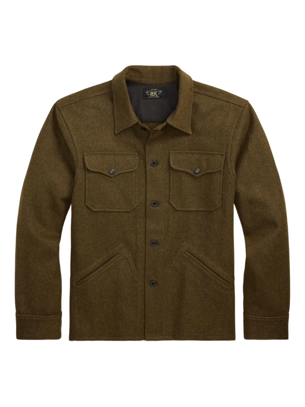 

Куртка-рубашка с накладным карманом Ralph Lauren RRL, зеленый