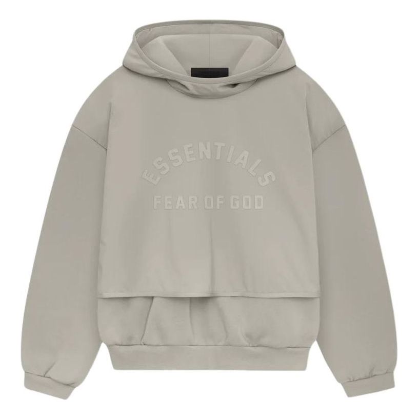 

Худи Fear of God Essentials SS24 Nylon Fleece 'Seal', серый